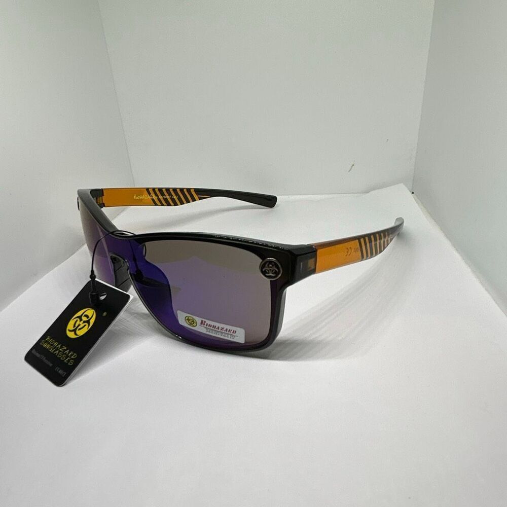 Biohazard Mirrored Lens UV400 Sunglasses